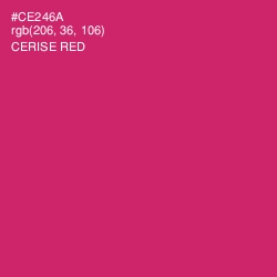 #CE246A - Cerise Red Color Image