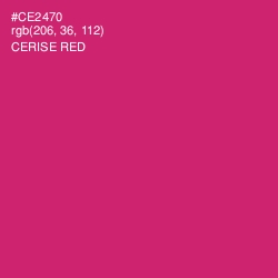 #CE2470 - Cerise Red Color Image