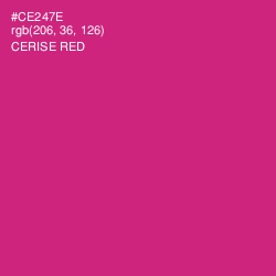 #CE247E - Cerise Red Color Image
