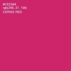 #CE256A - Cerise Red Color Image