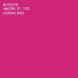 #CE257B - Cerise Red Color Image