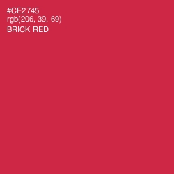 #CE2745 - Brick Red Color Image