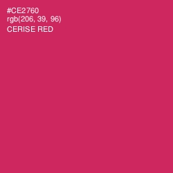 #CE2760 - Cerise Red Color Image