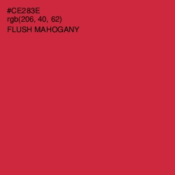 #CE283E - Flush Mahogany Color Image