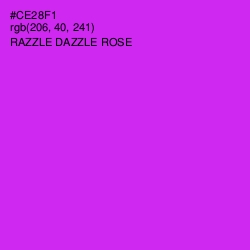 #CE28F1 - Razzle Dazzle Rose Color Image