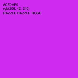 #CE2AF0 - Razzle Dazzle Rose Color Image