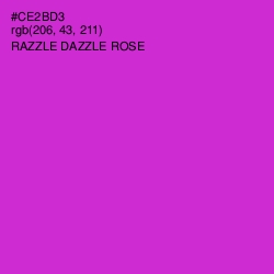 #CE2BD3 - Razzle Dazzle Rose Color Image