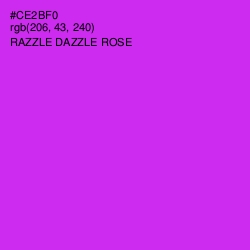 #CE2BF0 - Razzle Dazzle Rose Color Image