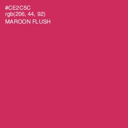 #CE2C5C - Maroon Flush Color Image