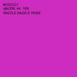 #CE2CC1 - Razzle Dazzle Rose Color Image