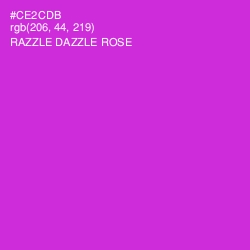 #CE2CDB - Razzle Dazzle Rose Color Image