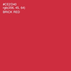 #CE2D40 - Brick Red Color Image