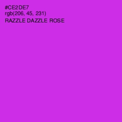 #CE2DE7 - Razzle Dazzle Rose Color Image