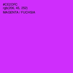 #CE2DFC - Magenta / Fuchsia Color Image