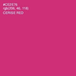 #CE2E76 - Cerise Red Color Image