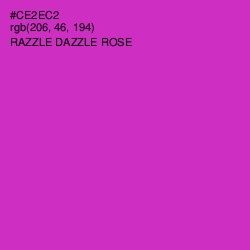 #CE2EC2 - Razzle Dazzle Rose Color Image