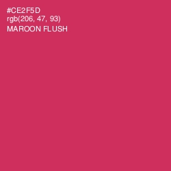 #CE2F5D - Maroon Flush Color Image