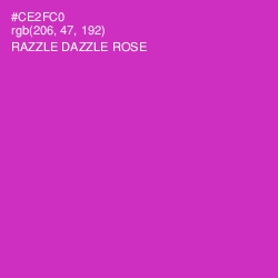 #CE2FC0 - Razzle Dazzle Rose Color Image