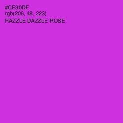 #CE30DF - Razzle Dazzle Rose Color Image