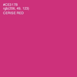 #CE317B - Cerise Red Color Image