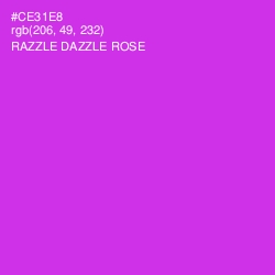 #CE31E8 - Razzle Dazzle Rose Color Image