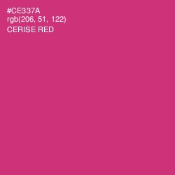 #CE337A - Cerise Red Color Image