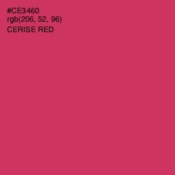 #CE3460 - Cerise Red Color Image