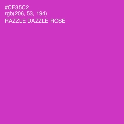 #CE35C2 - Razzle Dazzle Rose Color Image
