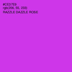 #CE37E9 - Razzle Dazzle Rose Color Image