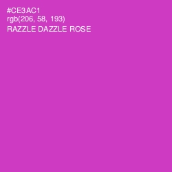 #CE3AC1 - Razzle Dazzle Rose Color Image