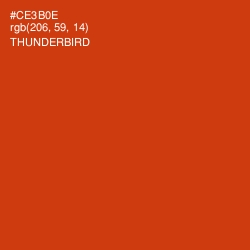 #CE3B0E - Thunderbird Color Image