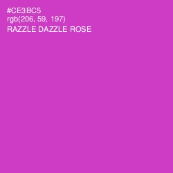 #CE3BC5 - Razzle Dazzle Rose Color Image