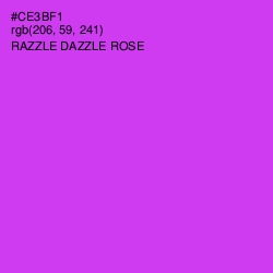 #CE3BF1 - Razzle Dazzle Rose Color Image