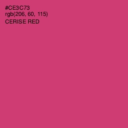 #CE3C73 - Cerise Red Color Image