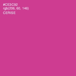 #CE3C92 - Cerise Color Image