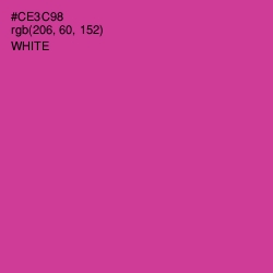 #CE3C98 - Cerise Color Image