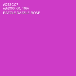 #CE3CC7 - Razzle Dazzle Rose Color Image