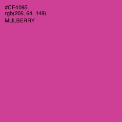 #CE4095 - Mulberry Color Image