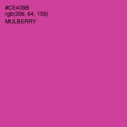 #CE409B - Mulberry Color Image