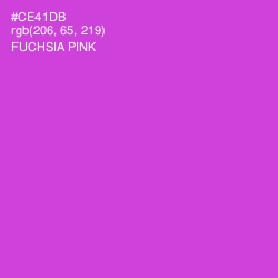 #CE41DB - Fuchsia Pink Color Image