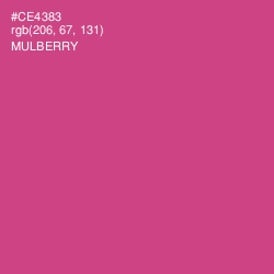 #CE4383 - Mulberry Color Image