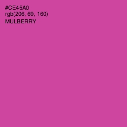 #CE45A0 - Mulberry Color Image