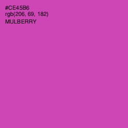 #CE45B6 - Mulberry Color Image