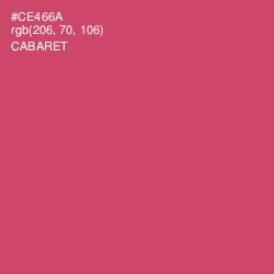 #CE466A - Cabaret Color Image