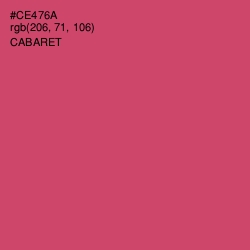 #CE476A - Cabaret Color Image