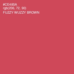 #CE485A - Fuzzy Wuzzy Brown Color Image