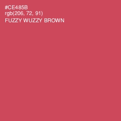 #CE485B - Fuzzy Wuzzy Brown Color Image