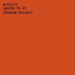 #CE4C1F - Orange Roughy Color Image