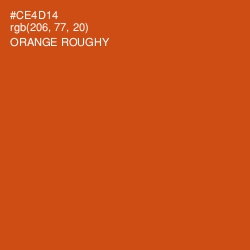 #CE4D14 - Orange Roughy Color Image