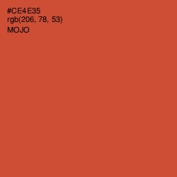 #CE4E35 - Mojo Color Image